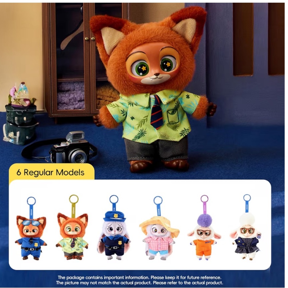 MINISO Disney Zootopia Soft Vinyl Plush Toy Blind Box  Mystery Animal Figurines - Picture 2 of 10